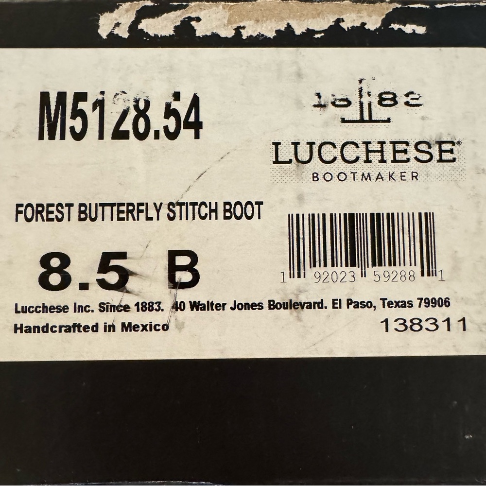 Lucchese Boots Women’s Forest Butterfly Stitch Boot 8.5 B CLOSET CLEANOUT SALE - Picture 7 of 8